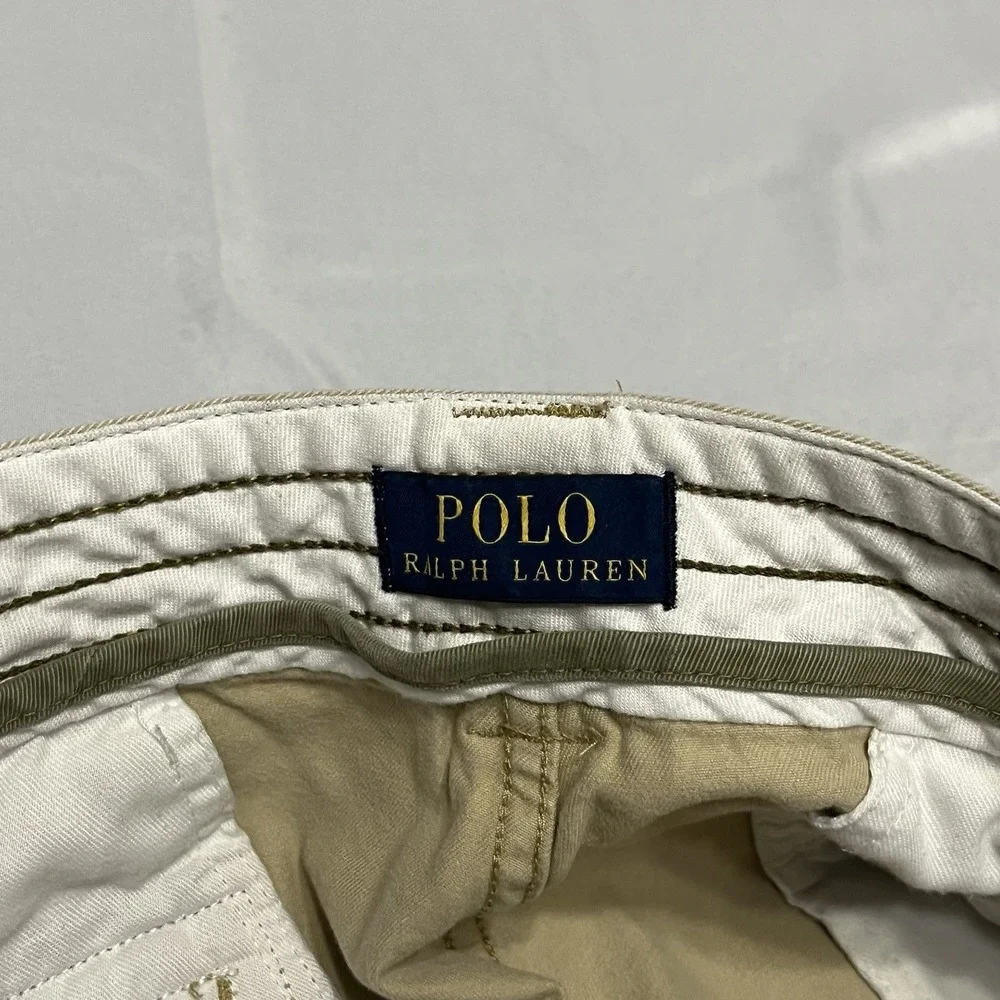 Polo Ralph Lauren Shorts Men 38 Beige Cargo Pockets Cotton Twill Fabric Hike 9